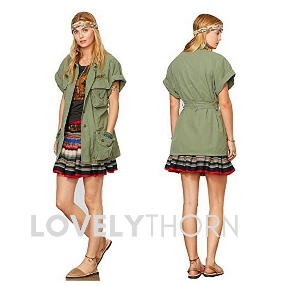 DENIM & SUPPLY RALPH LAUREN // ltd ed over-sized belted field vest jacket RARE - Picture 9 of 13